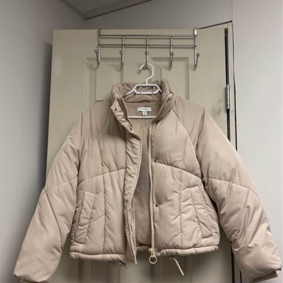 Topshop Bomber in Cream - Picture 3 of 4